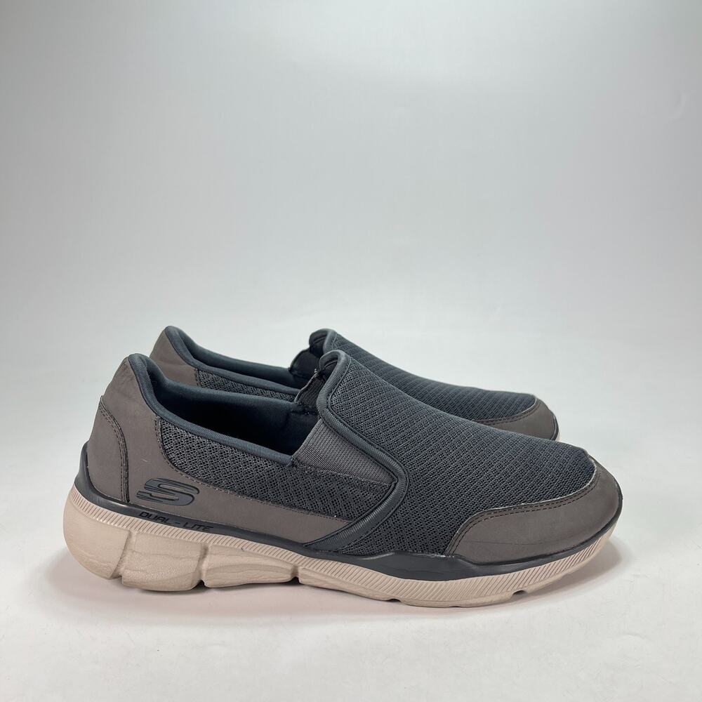 Skechers Equalizer 3.0 Charcoal Grey Slip On Walking Shoes 52984 Men's Size 8